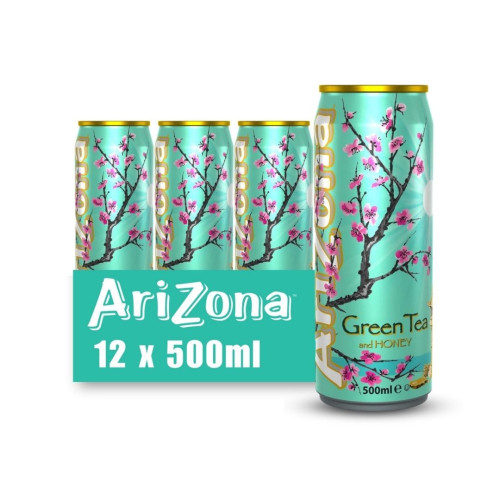Arizona Green Tea Honey Cans 12x500ml