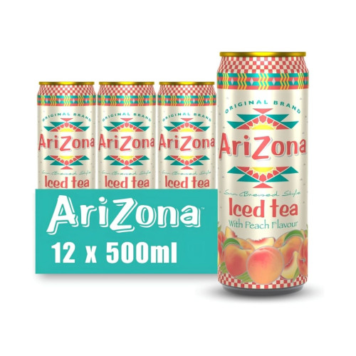 Arizona Iced Tea Peach Cans 12x500ml