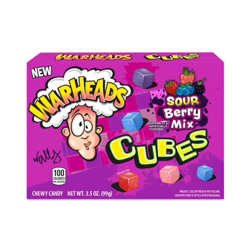 Warheads Sour Berry Mix Cubes Theatre Box 12x99g