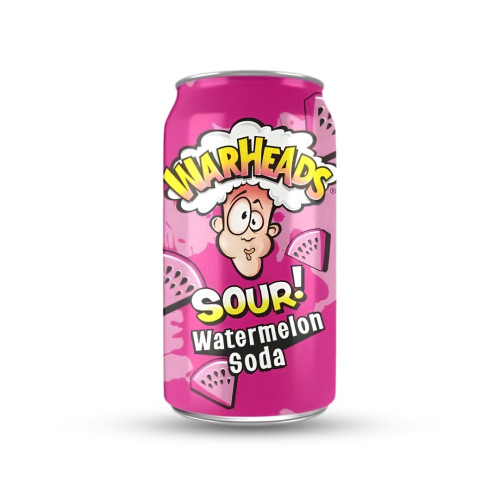 Warheads Sour Watermelon Soda Cans 12x330ml