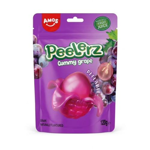 Amos Peelerz Grape Peg Bag 12x120g