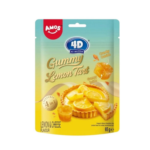 Amos 4D Gummy Lemon Tart 12x65g