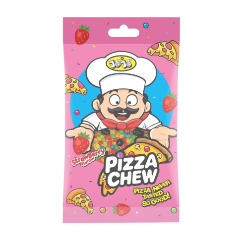 Jojos Pizza Chew Bag Strawberry 24x25g