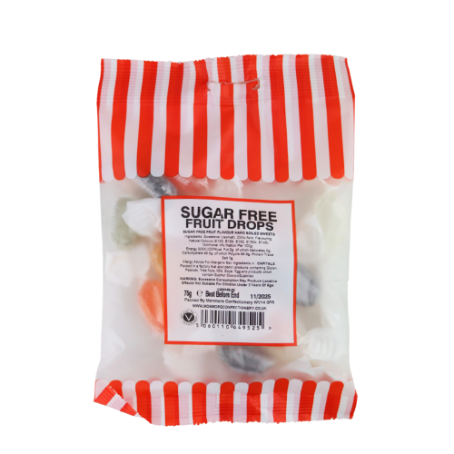Sugar Free Fruit Drops 75G