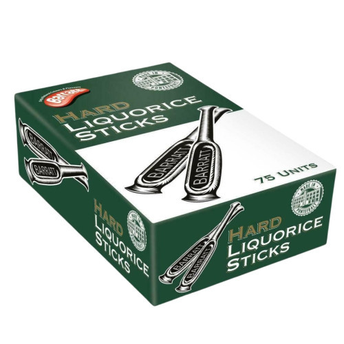 Barratt Hard Liquorice Sticks 75 Count