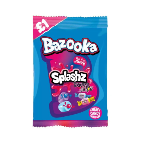 Bazooka Splashz Berry 12x120g PM &Acirc;&pound;1.15