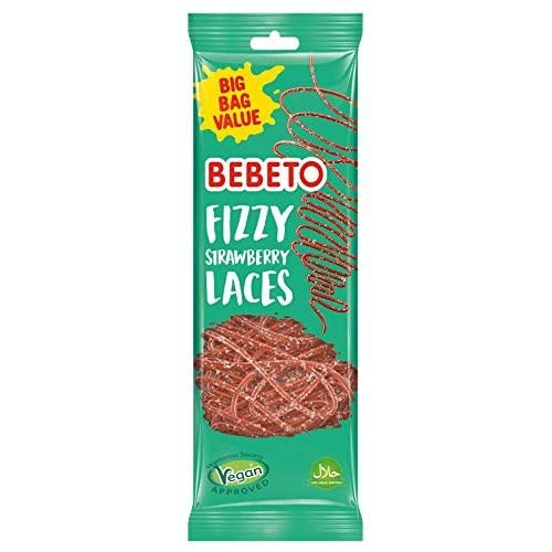 Bebeto Fizzy Strawberry Laces &Atilde;&Acirc;&pound;1 PMP 12x160g