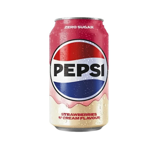 Pepsi Sug Free Strawberry & Cream 24x330ml