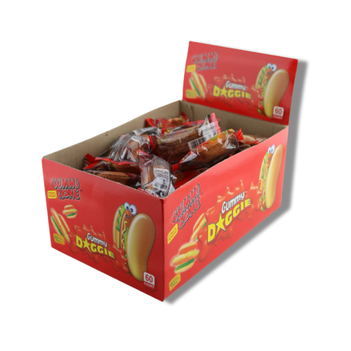 Gummy Doggie Hot Dog 60 Count