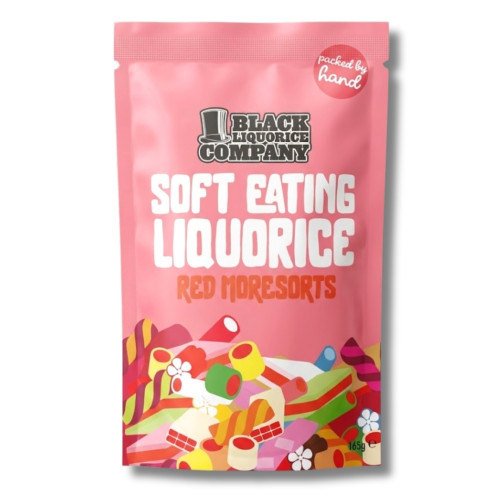Black Liquorice Company Red Liquorice Moresorts 6x165g