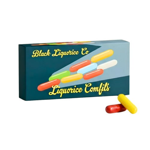 Black Liquorice Company Liquorice Comfits Box 6x125g