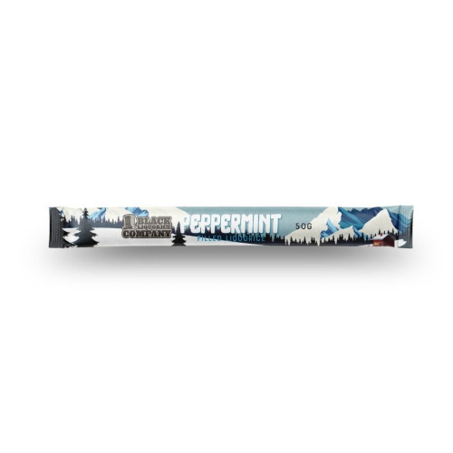 Black Liquorice Company Soft Eating Mint Filled Liquorice Stick 24x50g