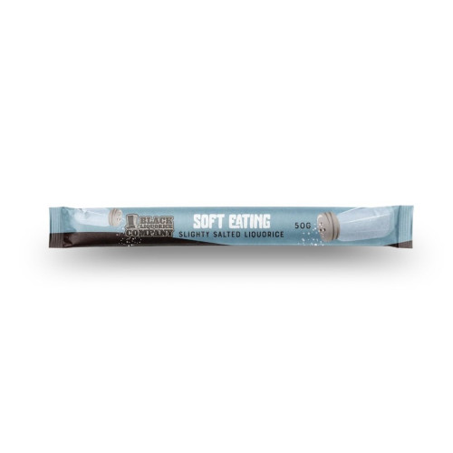 Black Liquorice Company Soft Eating Salty Liquorice Stick 24x50g