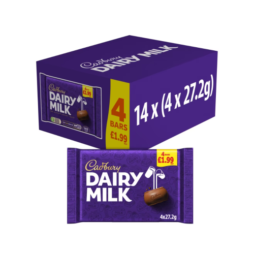 Cadbury Dairy Milk PMP &Acirc;&pound;1.75 14X4 Pack