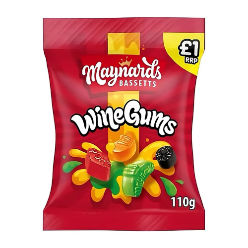 Maynards Wine Gums PMP &Acirc;&pound;1 10x110g