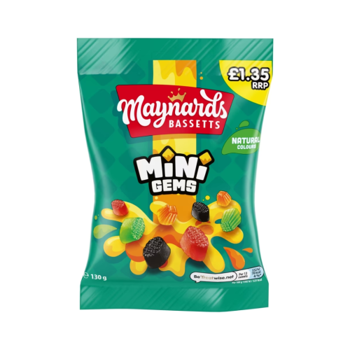 Maynards Mini Gems &Atilde;&Acirc;&pound;1.35 PMP 12x165g