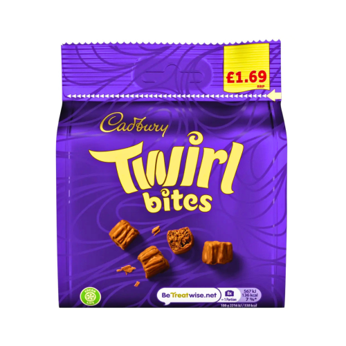 Cadbury Twirl Bites Bag &Acirc;&pound;1.69 PMP 10x85g