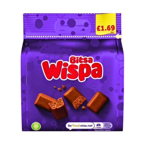 Cadbury Bitsa Wispa Bag &Acirc;&pound;1.69 PMP 10x85g