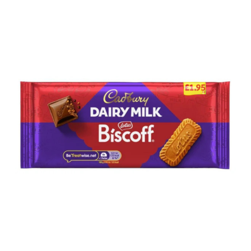 Cadbury Dairy Milk Biscoff &Acirc;&pound;1.95 PMP 21 x 95g