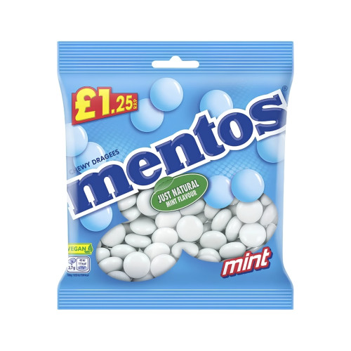 Mentos Mint Prepacks PMP &Acirc;&pound;1.25 12x135g