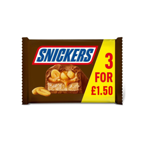 Snickers Chocolate PMP &Acirc;&pound;1.75 22 X 3 Pack