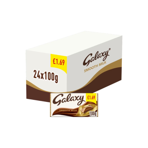 Galaxy Milk Block 24X100g &Acirc;&pound;1.69 PMP
