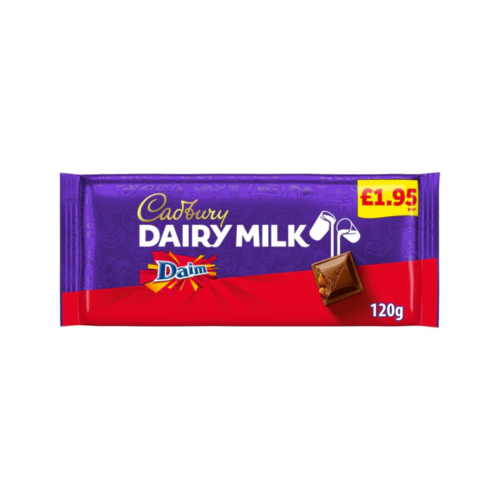 Cadbury Daim PMP &Acirc;&pound;1.95 18 X 120g