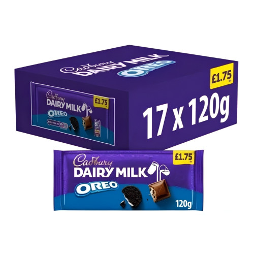 Cadbury Dairy Milk Oreo &Acirc;&pound;1.75 PMP 17 x 120g