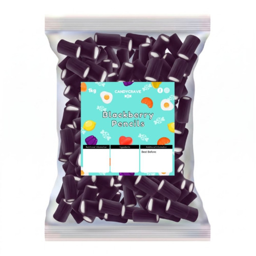 1kg Candycrave Super Value Blackberry Pencils