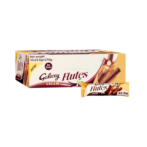 Galaxy Flutes Cream Rolls 12x22.5g