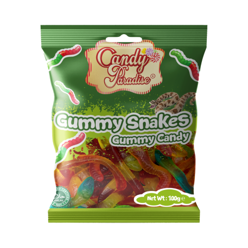 DISCONTINUED Candy Paradise Gummy Snakes 12x100g