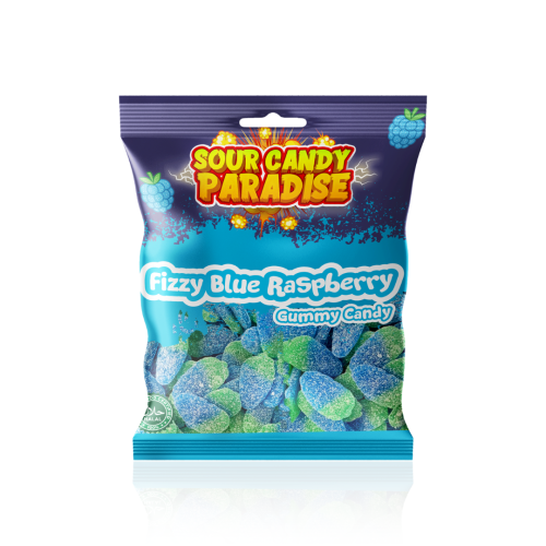 DISCONTINUED Candy Paradise Fizzy Blue Raspberry 12x100g