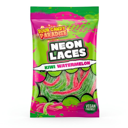 Candy Paradise Neon Kiwi Watermelon Laces 12x130g