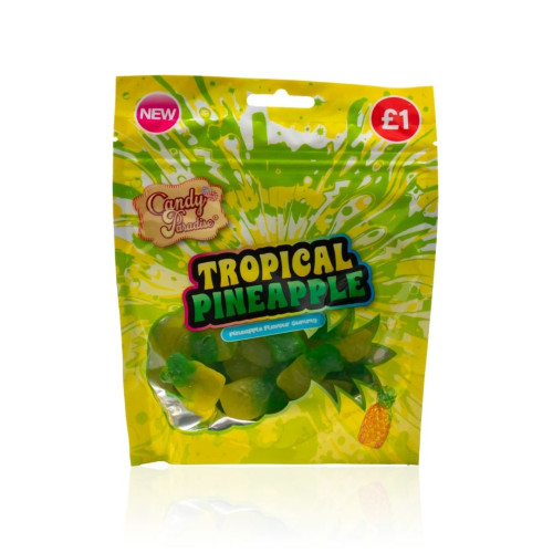 Candy Paradise Tropical Pineapple Pouch 10x130g PMP &Acirc;&pound;1