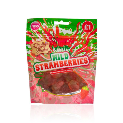 Candy Paradise Wild Strawberries Pouch 10x130g PMP &Acirc;&pound;1