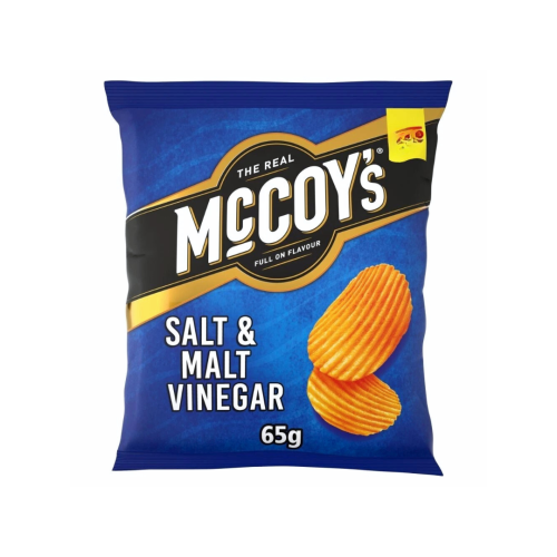 McCoys Salt & Vinegar Crisps &Acirc;&pound;1.35 PMP 20x65g