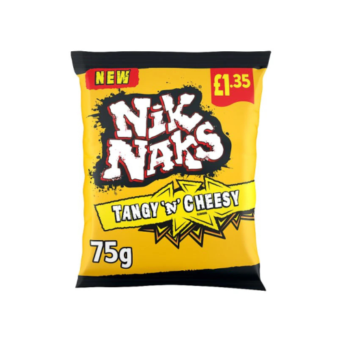 Nik Naks Tangy N Cheesy Crisps &Acirc;&pound;1.35 PMP 20x75g
