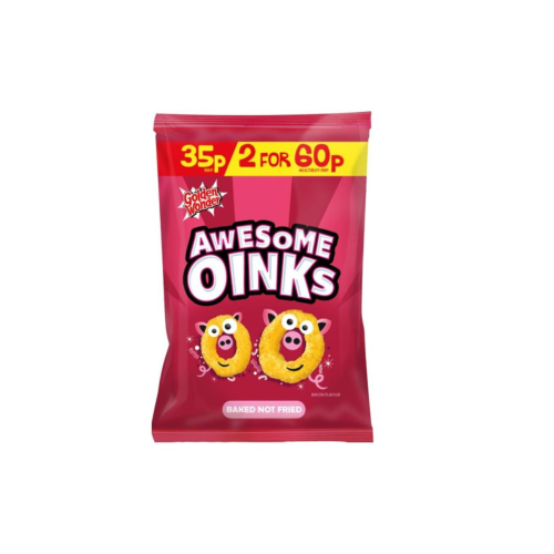Golden Wonder Oinks Bacon Flavour Crisps 50p PMP 36x22g