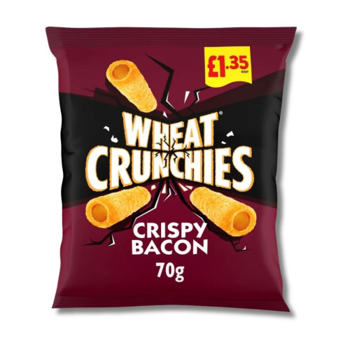 Wheat Crunchies Bacon Flavour Crisps &Acirc;&pound;1.35 PMP 16x70g