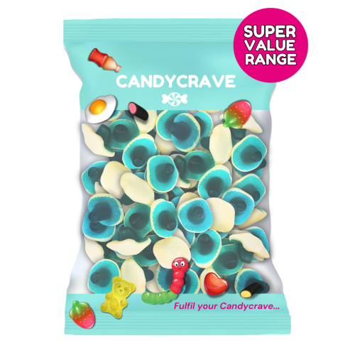 Candycrave Super Value Blue Raspberry Mushroom 1kg