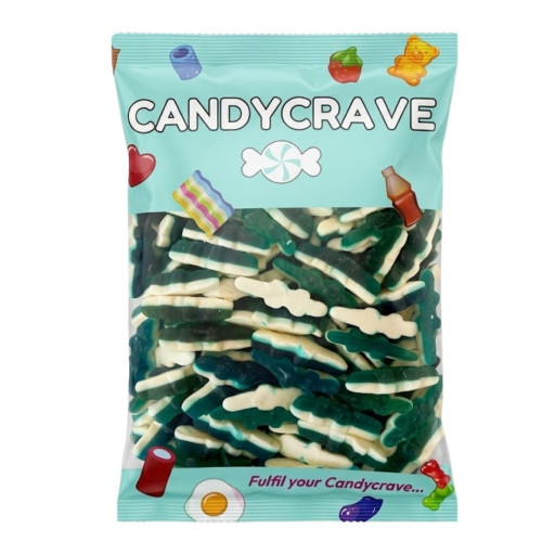 Candycrave Super Value Blue Raspberry Crocodiles 1kg