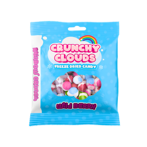 Crunchy Clouds Rainbow Crunch Wild Berry 50g