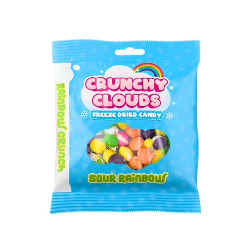 Crunchy Clouds Rainbow Crunch Sour 50g