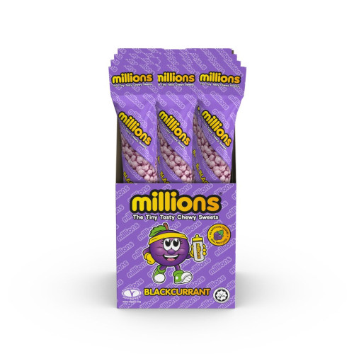 Millions Tubes Blackcurrant 12S