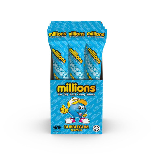 Millions Tubes Bubblegum 12S