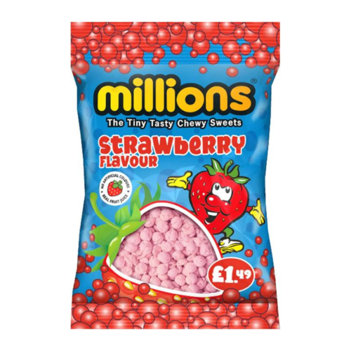 Millions Strawberry Bags &Atilde;&Acirc;&pound;1.49 PMP 12x110g