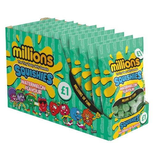 Millions Squishies Watermelon &Atilde;&Acirc;&pound;1 PMP 12x120g