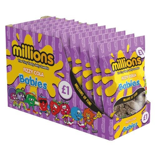 Millions Fizzy Cola Babies &Atilde;&Acirc;&pound;1 PMP 12x120g