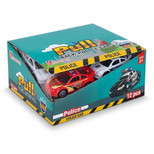 Pull Back Police Car 12x5g
