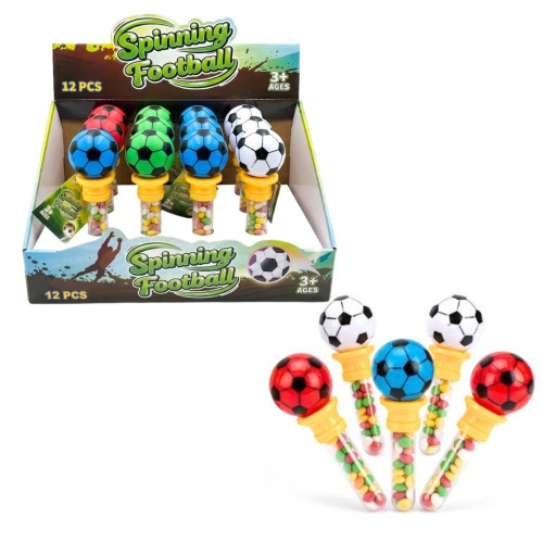 Spinning Football with Candy 12x5g